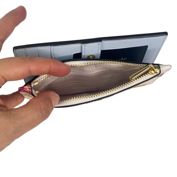 Kate Spade Morgan Tulip Toss Small Slim Bifold Wallet - Picture 8 of 8